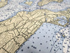 Aquidneck Island Nautical Chart Quick Dry Towel - Maritime Tribes USATowel