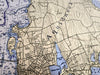 Aquidneck Island Nautical Chart Quick Dry Towel - Maritime Tribes USATowel