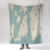 Aquidneck Island, (Newport) RI Map Blanket - Maritime Tribes USABlanket