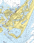 Assateague National Seashore, Fenwick Island to Chincoteague Chart Scarf - Maritime Tribes USAScarf