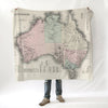Australia Map Blanket - Maritime Tribes USABlanket