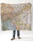 Austria Vintage Map Blanket - Maritime Tribes USABlanket