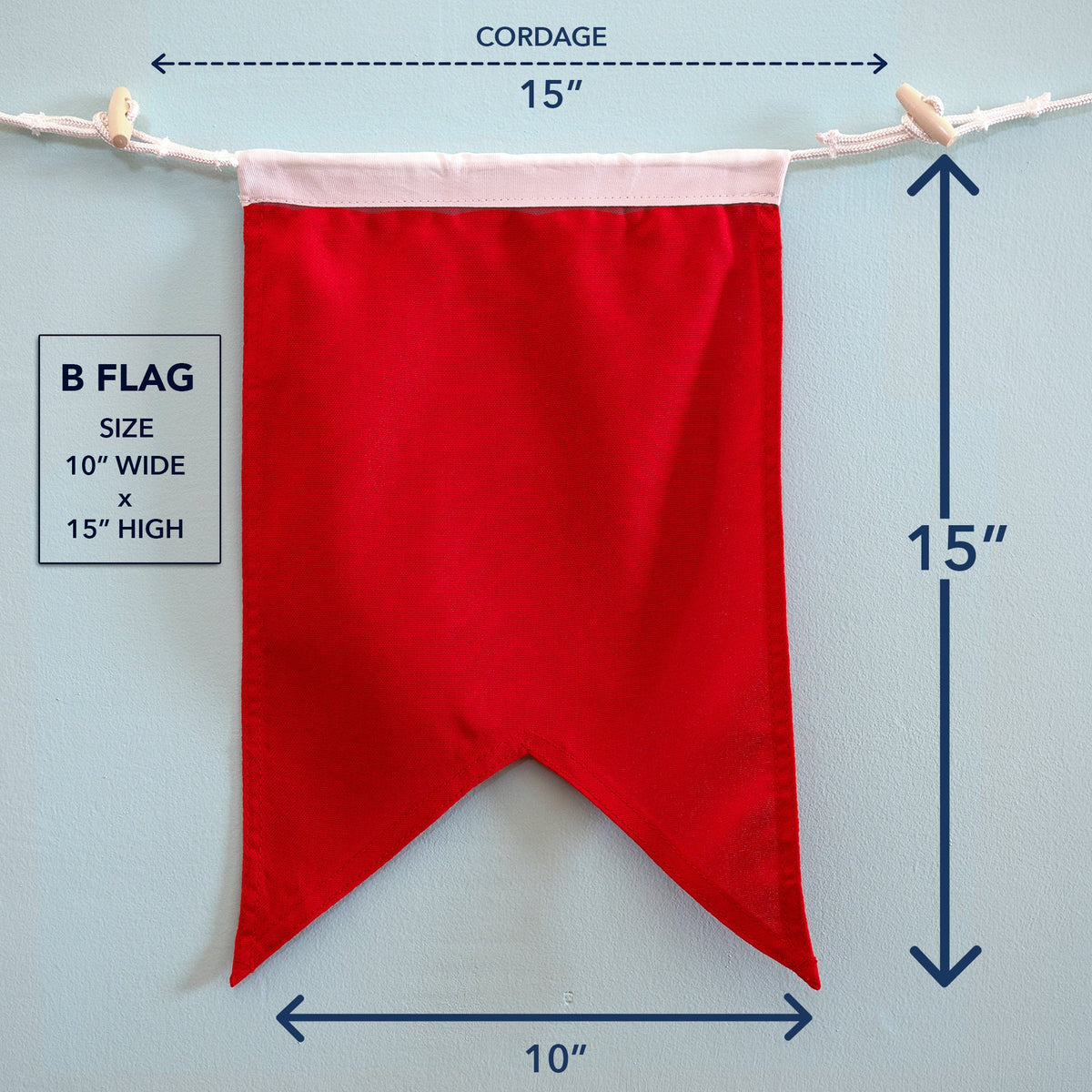 B (Bravo) Nautical Signal Flag – Traditional Maritime Code Flag - Maritime Tribes USASignal Flag