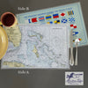 Bahama Islands Chart Laminated Placemat - Maritime Tribes USALaminated Placemat