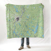 Bangor ME Topo Blanket - Maritime Tribes USABlanket