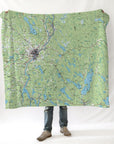 Bangor ME Topo Blanket - Maritime Tribes USABlanket