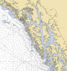 Baranof Island , AK Nautical Chart Shower Curtain - Maritime Tribes USAShower Curtain