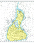 Block Island Chart Placemat - Maritime Tribes USALaminated Placemat