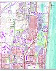 Boca Raton, Florida Topographical Chart Placemat - Maritime Tribes USALaminated Placemat