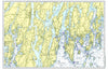 Boothbay to Bath, Maine Nautical Chart Placemat - Maritime Tribes USALaminated Placemat