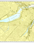 Boston & Brookline Urban Chart Placemat - Maritime Tribes USALaminated Placemat