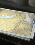Boston & Brookline Urban Chart Placemat - Maritime Tribes USALaminated Placemat
