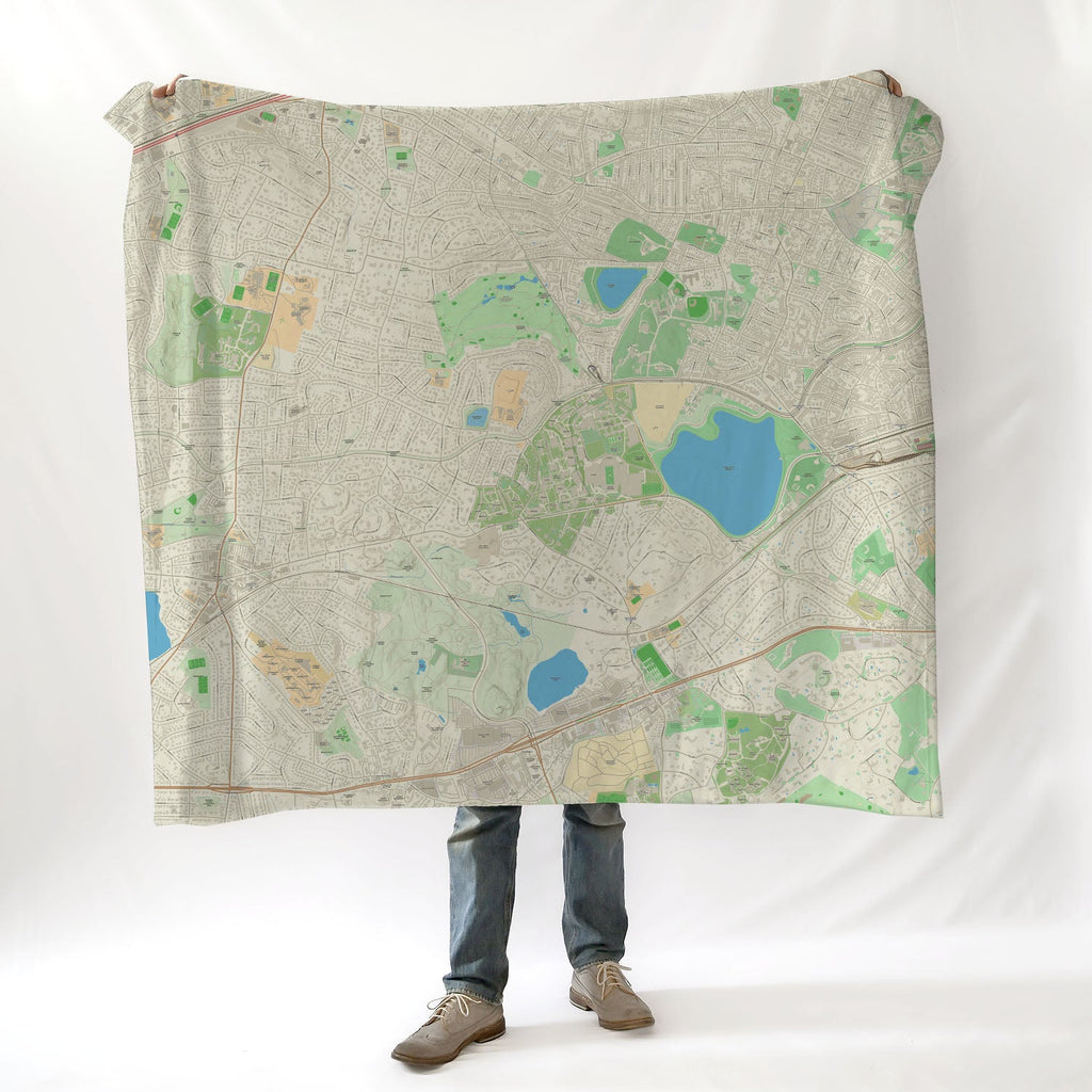 Boston College / Chestnut HIll Map Blanket - Maritime Tribes USABlanket