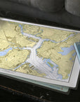 Boston Inner Harbor Chart Placemat - Maritime Tribes USALaminated Placemat