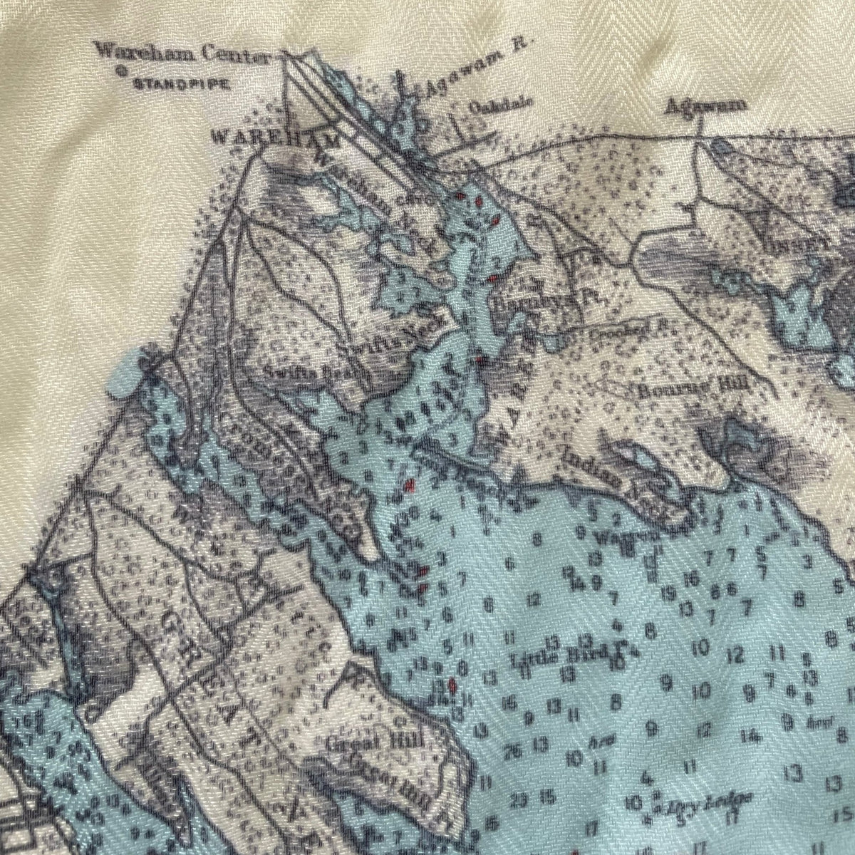 Buzzards Bay Vintage Chart Scarf - Maritime Tribes USAScarf