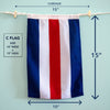 C (Charlie) Nautical Signal Flag – Traditional Maritime Code Flag - Maritime Tribes USASignal Flag