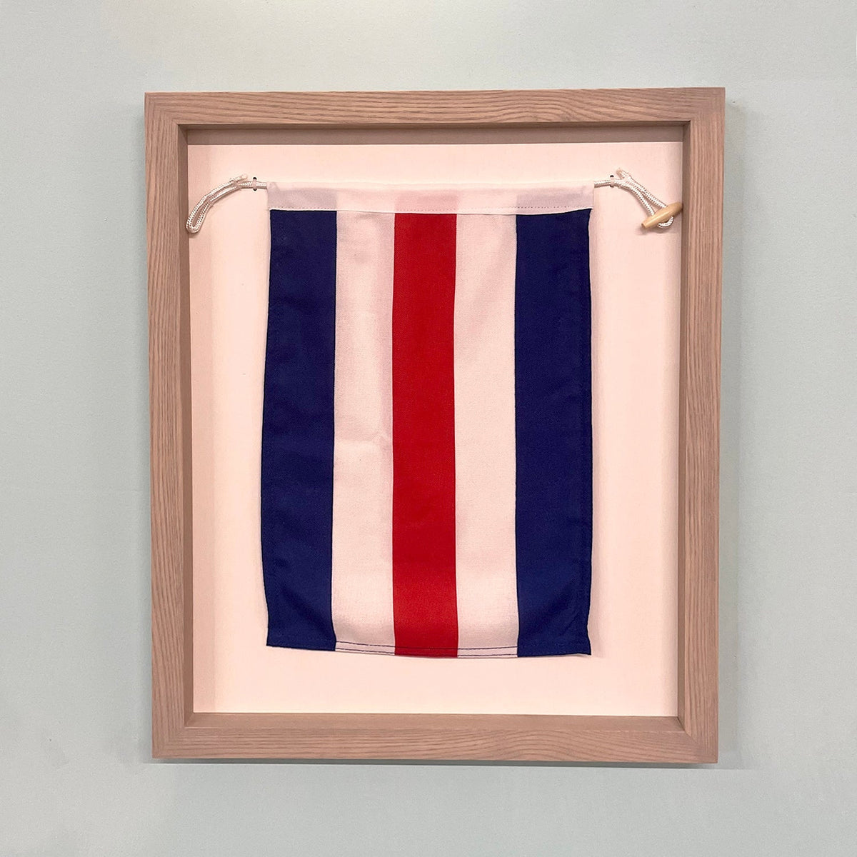 "C" Nautical Flag in Glass-Free Shadow Box Frame - Maritime Tribes USA