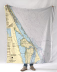 Cape Canaveral (Kennedy) Florida Map Blanket - Maritime Tribes USABlanket