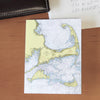 Cape Cod & The Islands, MA Chart Notecard, Pack of 24 Notecards - Maritime Tribes USANotecard