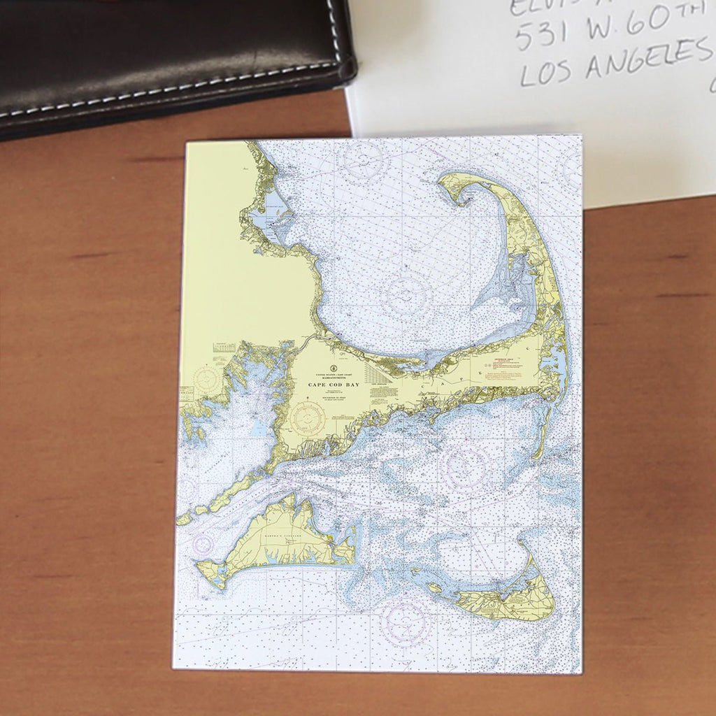 Cape Cod & The Islands, MA Chart Notecard, Pack of 24 Notecards - Maritime Tribes USANotecard