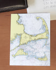Cape Cod & The Islands, MA Chart Notecard, Pack of 24 Notecards - Maritime Tribes USANotecard