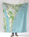 Carolina Beach (Wilmington to Cure Beach) Blanket - Maritime Tribes USABlanket
