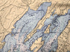 Casco Bay, ME Nautical Chart Quick Dry Towel - Maritime Tribes USATowel