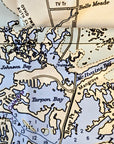 Casco Bay, ME Nautical Chart Quick Dry Towel - Maritime Tribes USATowel