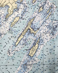 Casco Bay, ME Nautical Chart Quick Dry Towel - Maritime Tribes USATowel
