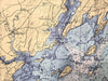 Casco Bay, ME Nautical Chart Quick Dry Towel - Maritime Tribes USATowel