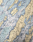 Casco Bay, ME Nautical Chart Quick Dry Towel - Maritime Tribes USATowel