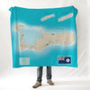 Cayman Islands Map Blanket - Maritime Tribes USABlanket