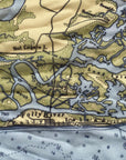 Charleston, SC Nautical Chart Scarf - Maritime Tribes USAScarf