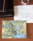 Charleston, South Carolina, Chart Notecard, Pack of 24 Notecards - Maritime Tribes USANotecard