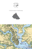 Charleston, South Carolina, Chart Notecard, Pack of 24 Notecards - Maritime Tribes USANotecard
