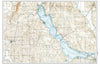 Chautauqua Lake, New York Topographical Map Placemat - Maritime Tribes USALaminated Placemat