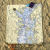 Chesapeake Bay (Maryland) Nautical Chart Blanket - Maritime Tribes USABlanket