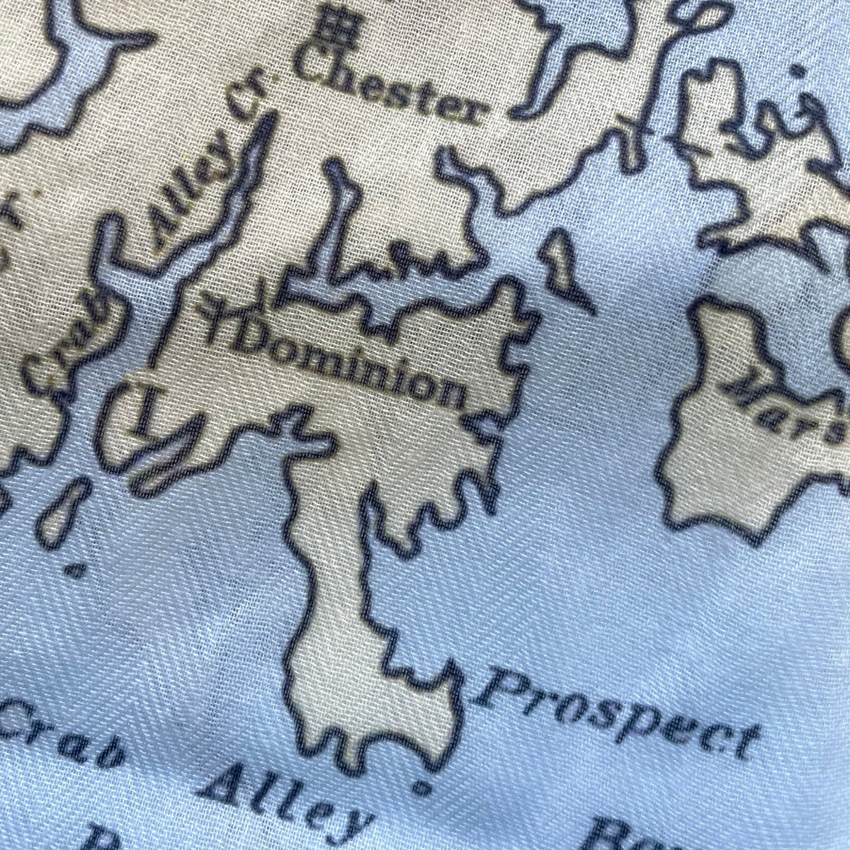 Chesapeake Bay Nautical Chart Scarf - Maritime Tribes USAScarf