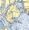 Coast of Maine, Nautical Chart Blanket - Maritime Tribes USABlanket