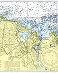 Cohasset, MA Vintage Chart Placemat - Maritime Tribes USALaminated Placemat