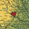 "Connected by Love" : ) Map Blanket - Maritime Tribes USA