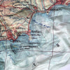 Côte d'Azur, (South of France a.k.a. French Riviera) Map Scarf - Maritime Tribes USAScarf