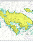 Culebra, Puerto Rico Chart Placemat - Maritime Tribes USALaminated Placemat