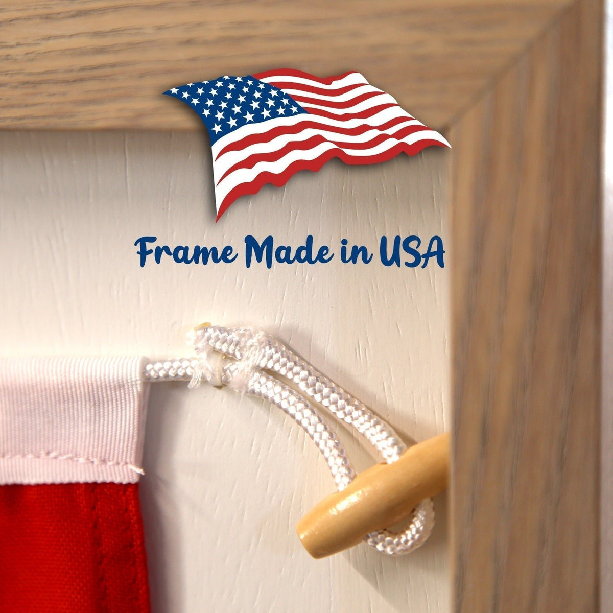 "D" Nautical Flag in Glass-Free Shadow Box Frame - Maritime Tribes USA