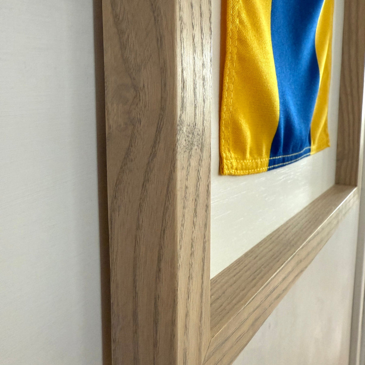 "D" Nautical Flag in Glass-Free Shadow Box Frame - Maritime Tribes USA