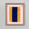 "D" Nautical Flag in Glass-Free Shadow Box Frame - Maritime Tribes USA