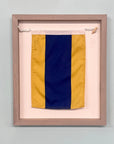 "D" Nautical Flag in Glass-Free Shadow Box Frame - Maritime Tribes USA