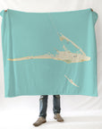 Dauphin Island Detailed Modern Wave Blanket - Maritime Tribes USABlanket