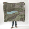 Donner Lake, CA topo Map Blanket - Maritime Tribes USABlanket