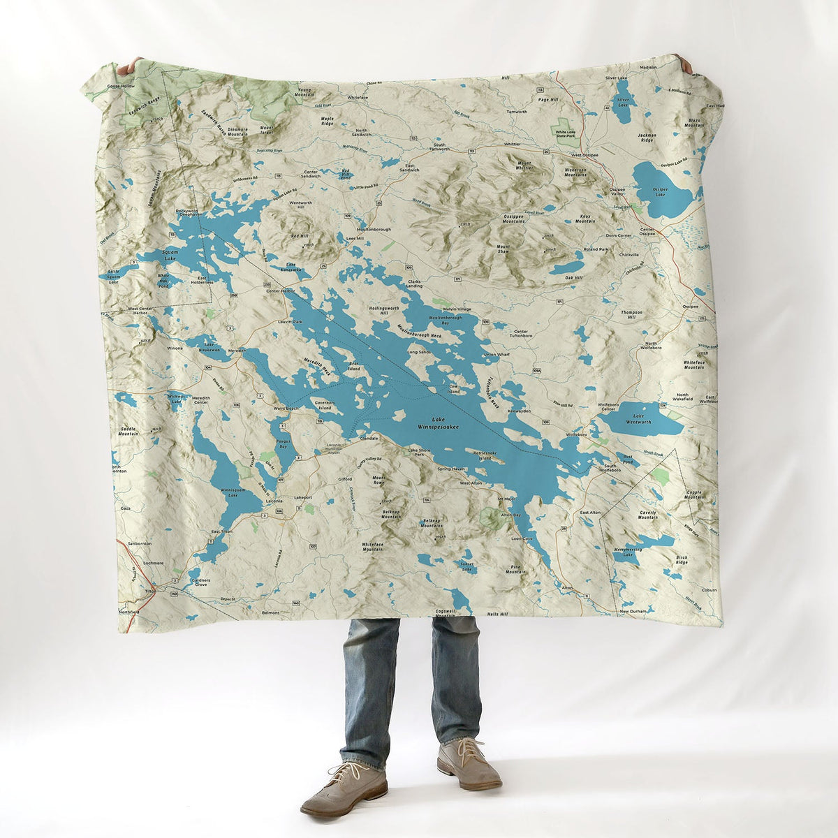 East Concord to Hampton, NH charted territory 48x55 Blanket - Maritime Tribes USABlanket
